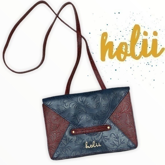 Holii handmade leather envelope crossbody/clutch - Picture 1 of 10